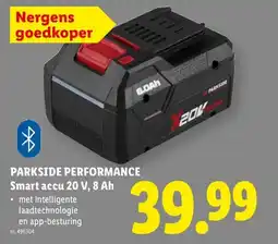 Lidl Parkside performance smart accu 20 v, 8 ah aanbieding