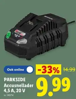 Lidl Parkside accusnellader aanbieding