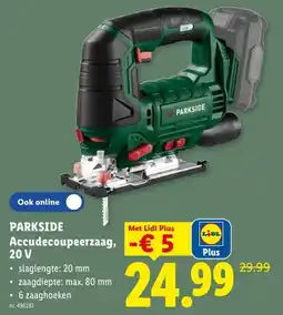 Lidl Parkside accudecoupeerzaag aanbieding