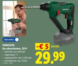 Lidl Accuboorhamer, 20 V aanbieding