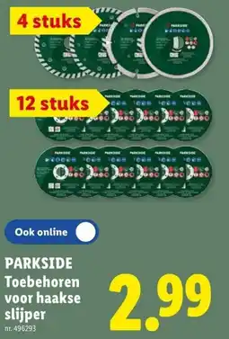 Lidl Toebehoren voor haakse slijper aanbieding