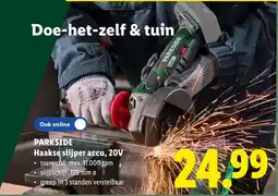 Lidl Haakse slijper accu aanbieding