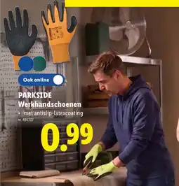 Lidl Parkside werkhandschoenen aanbieding