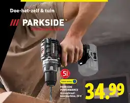 Lidl parkside performance accuschroef-boormachine aanbieding