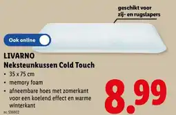 Lidl Livarno neksteunkussen cold touch aanbieding