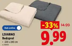 Lidl Livarno Bedsprei aanbieding
