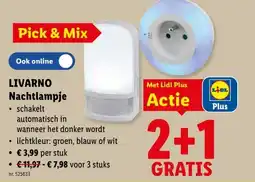 Lidl Livarno nachtlampje aanbieding