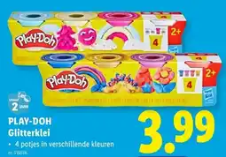 Lidl Play-doh glitterklei aanbieding