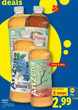 Lidl Arizona iced tea aanbieding