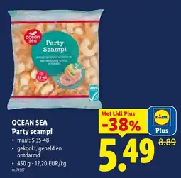 Lidl Ocean sea party scampi aanbieding