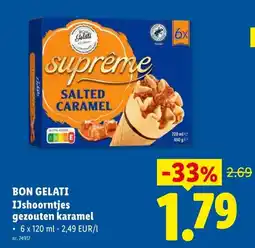 Lidl Bon gelati ijs hoortjes aanbieding