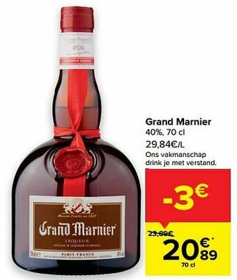Carrefour Grand marnier aanbieding