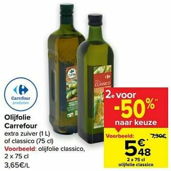 Carrefour Olijfolie classico aanbieding