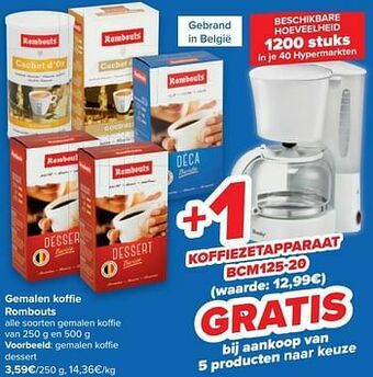 Carrefour Gemalen koffie dessert aanbieding