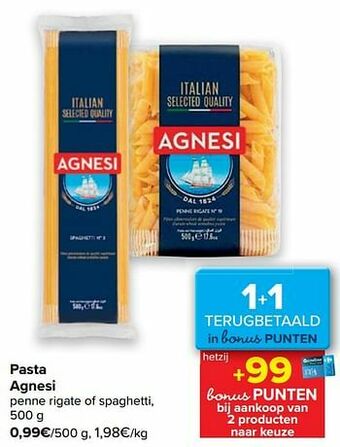 Carrefour Pasta agnesi aanbieding
