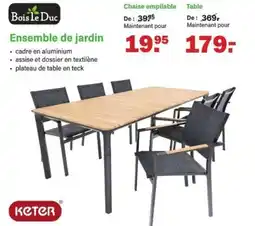 Van Cranenbroek Ensemble de jardin Chaise empilable aanbieding