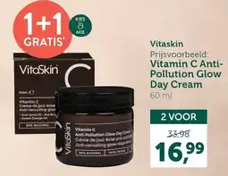 Holland & Barrett Vitaskin vitamin c anti-pollution glow day cream aanbieding