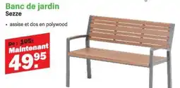 Van Cranenbroek Banc de jardin Sezze aanbieding