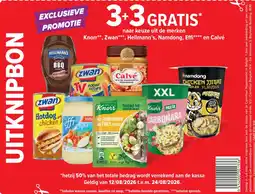 Carrefour Zwan, hellmann's, namdong, effi en calvé aanbieding