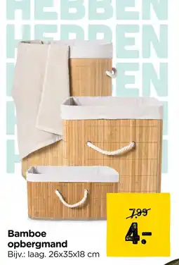 Xenos Bamboe opbergmand aanbieding