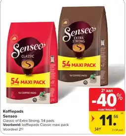 Carrefour Koffiepads Senseo aanbieding