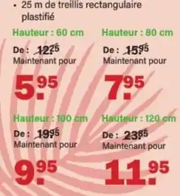 Van Cranenbroek treillis rectangulaire plastifié aanbieding