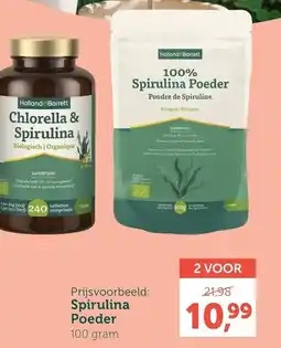 Holland & Barrett Spirulina Poeder aanbieding
