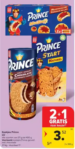 Carrefour koekjes prince aanbieding