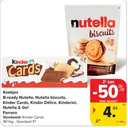 Carrefour Kinder Cards aanbieding