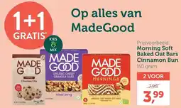 Holland & Barrett Made good morning soft baked oat bars cinnamon bun aanbieding