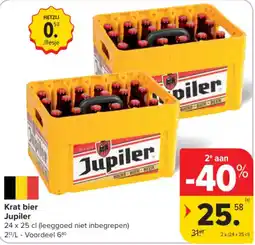 Carrefour Krat bier Jupiler aanbieding