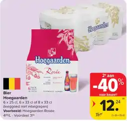 Carrefour Bier Hoegaarden aanbieding