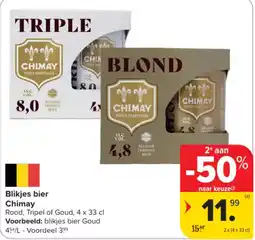 Carrefour Blikjes bier Chimay aanbieding