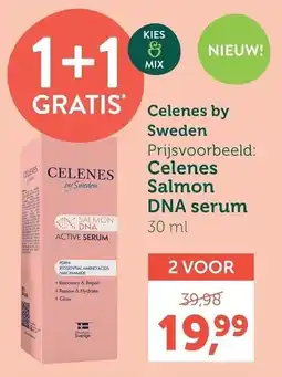 Holland & Barrett Celenes salmon dna active serum aanbieding