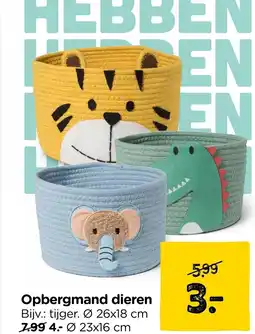 Xenos Opbergmand dieren aanbieding