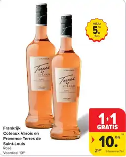 Carrefour Frankrijk Coteaux Varois en Provence Terres de Saint-Louis Rosé aanbieding