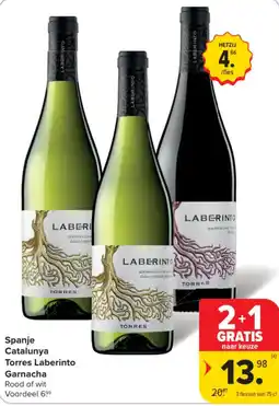 Carrefour Spanje Catalunya Torres Laberinto Garnacha aanbieding
