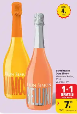 Carrefour Schuimwijn Don Simon aanbieding