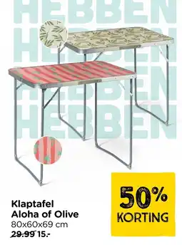 Xenos Klaptafel Aloha of Olive aanbieding