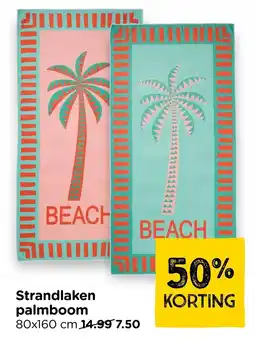 Xenos Strandlaken palmboom aanbieding