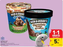 Carrefour Roomijs in pot Ben & Jerry's aanbieding