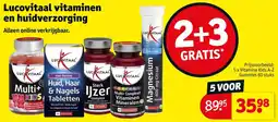 Kruidvat Lucovitaal vitamines en huidverzorging aanbieding