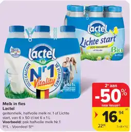 Carrefour Melk in fles Lactel aanbieding