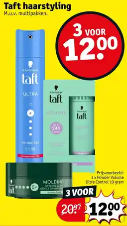 Kruidvat Taft haarstyling aanbieding