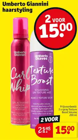 Kruidvat Umberto Giannini haard styling aanbieding