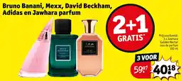 Kruidvat Bruno Banani, Mexx, David Beckham, Adidas en Jawhara parfum aanbieding