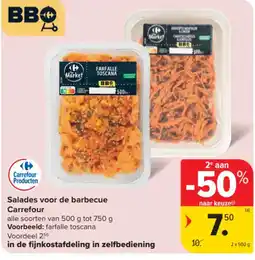 Carrefour Salades voor de barbecue aanbieding