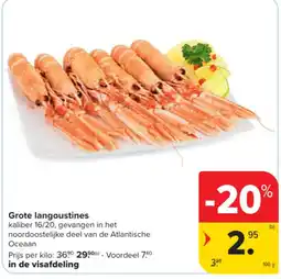 Carrefour Grote langoustines aanbieding