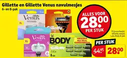 Kruidvat Gillette en Gillette Venus navulmesjes aanbieding
