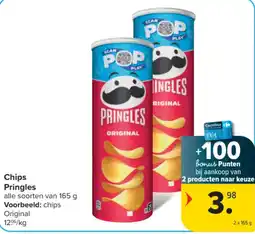 Carrefour Chips Pringles aanbieding